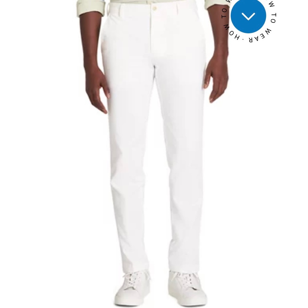 Men’s Izod Linen Pants - White - Size 34/30